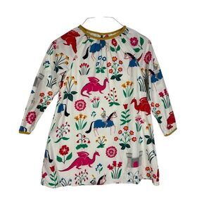 mini boden dragon dress Mini Boden Dragon Applique Dress - Girls Size 7-8 - Beautiful Colors. Good used